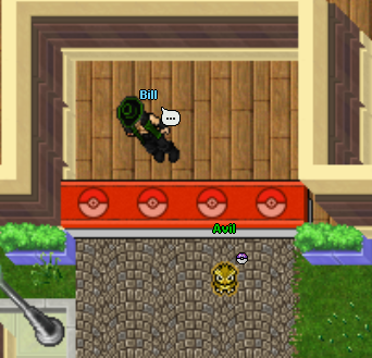 Chegando no safari, você vai conversar com o NPC Bill, e ele te levará para dentro.