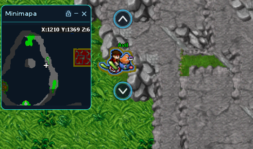 A entrada da quest é uma 'caverna escondida', você saberá encontrá-la observando essa parte com grama nas rochas, entrando no caminho você irá enfrentar Scyther e Scizor.